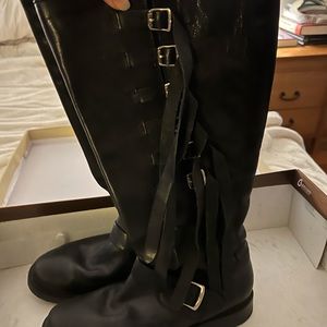 Frye fringe moto boot